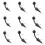 Stainless Steel Curved Barbell Eyebrow Ring Silver 8mm 3