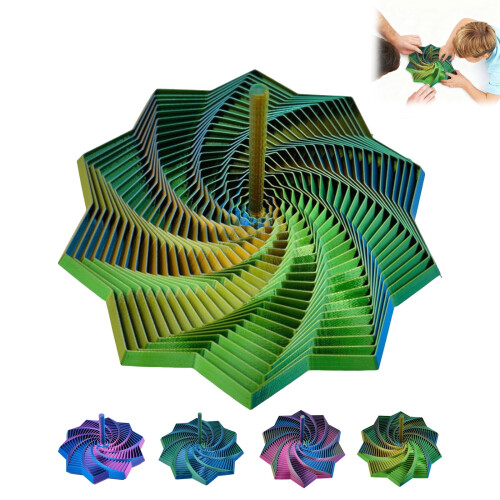 Fidget Star Sensorisk Leksak 3D-utskriven med Handtag Färgglad 1