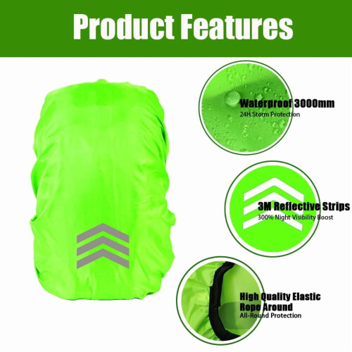 Rainproof Backpack Cover 10L–50L Lightweight 35–60g 2