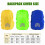 Rainproof Backpack Cover 10L–50L Lightweight 35–60g 4