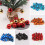 Christmas Ball Ornaments Shatterproof Blue Plastic 24 Pack 3