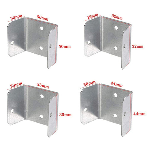 Galvaniserade staketpanelklämmor 32 mm-50 mm 10-pack 2