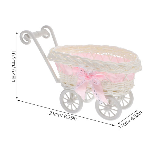 Rattan-Style Candy Trolley Basket for Home Use 1