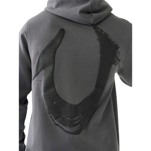 True Religion (S, Iron Gate) True Religion Mens Cotton Blend Drawstring Hoodie 2