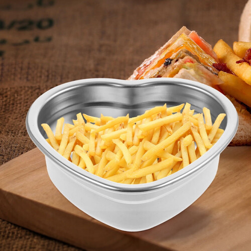 Heart-Shaped Plate Bowl Set 1 2