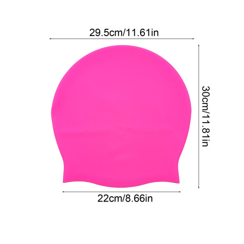 Silicone Swim Cap High Elasticity Waterproof for Large 2