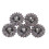 ULTNICE Black Zinc Alloy Coat Buttons 5 pcs 4