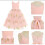 Flickklänning med broderad spets, rosa, 3-4 år 3