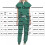 Women's Jogger Scrubs Top Blue L 3