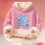 Sweat à capuche imprimé multicolore pour enfants, en polaire. 2