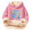 Sweat à capuche imprimé multicolore pour enfants, en polaire. 4