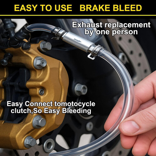 Brake Bleeder Hose with One-Way Check Valve Universal Soft 1