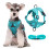 Cat Harness with Leash Plaid Padded Vest Step-in Blue 3
