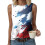 Women's Tank Top Dark Blue Loose Fit S 6