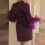 Women's Lightweight Feathered Robe Purple 2X 8