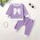 Baby sweater set with bow print 2