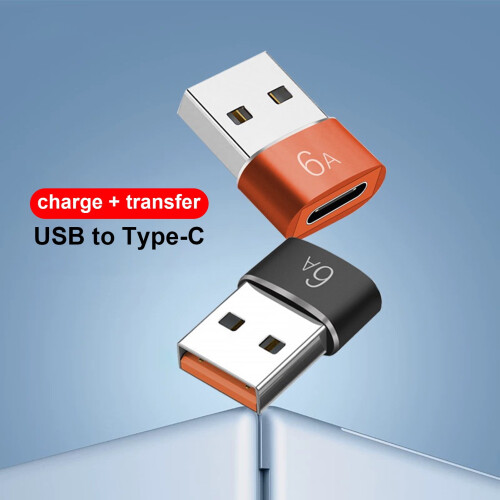 Adaptér Welling Type-C Mini Fast Charging 6A Type-C samice na USB 3.0 samec, OTG konektor pro nabíječku 1