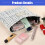 Wollen make-uptas voor dames, wit, met grote inhoud 6