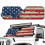 American Flag Windshield Sun Shade for Jeep Wrangler 2