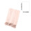 Pink knitted throw blanket boho textured 67x50 inches 3