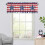 Independence Day Kitchen Valance Red Blue White Stars 5