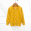 Kids Solid Knit Cardigan Long Sleeve Button-Down Yellow 7-8 2