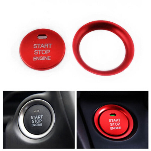 Red Engine Stop Button Cover Ring for Mazda 3 Axela CX-3 1