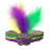 Fleur De Lis Sequin Feather Headband Multicolor 5