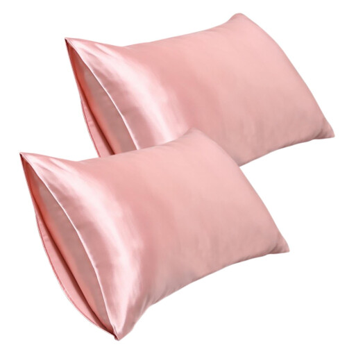 Silk Pillowcase Set Dark Blue 20x30 Inch Envelope Closure 2 2