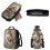 Schulrucksack-Set mit Hibiskusmuster, 4-teilig 3