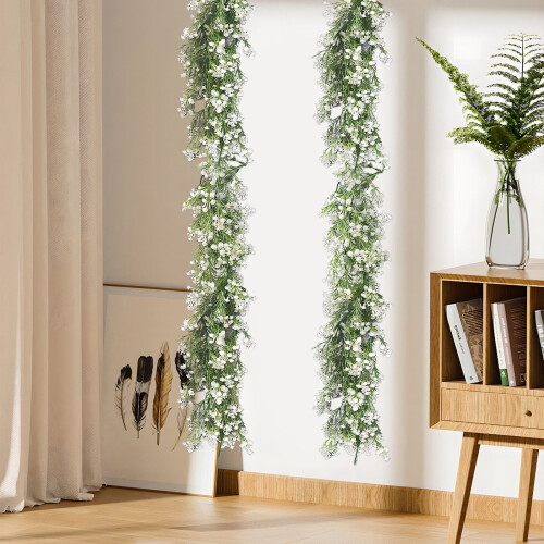 Christmas garland indoor white eucalyptus style 6ft 1