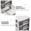 unbranded 4pcs Desktop Drawer Organizer Multi-Layer Chest Box Small Plastic Office Storage Box Cosmetic Holder 6