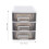 unbranded 4pcs Desktop Drawer Organizer Multi-Layer Chest Box Small Plastic Office Storage Box Cosmetic Holder 8