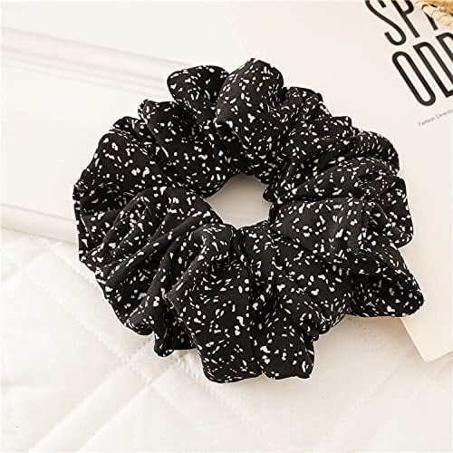 Satin Scrunchie XL for Thick Long Hair Coffee 1