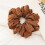 Satin Scrunchie XL for Thick Long Hair Coffee 5