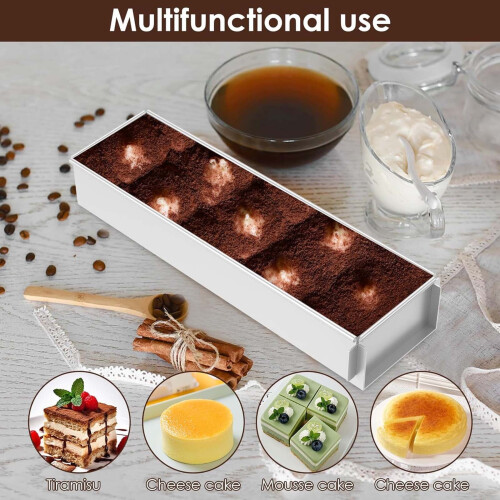 Nonstick Rectangle Cake Pan for Baking and Cheesecake 2