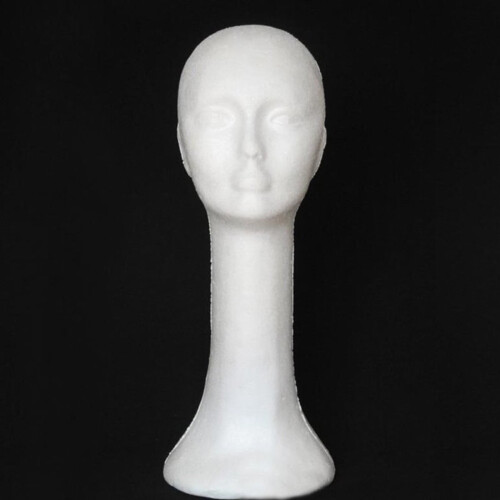 Wig Hat Stand White Long Neck Mannequin Head Display 1
