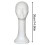Wig Hat Stand White Long Neck Mannequin Head Display 3
