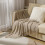 Fringe Decorative Throw Blanket Acrylic Knitted 67.7x50 Inch 5