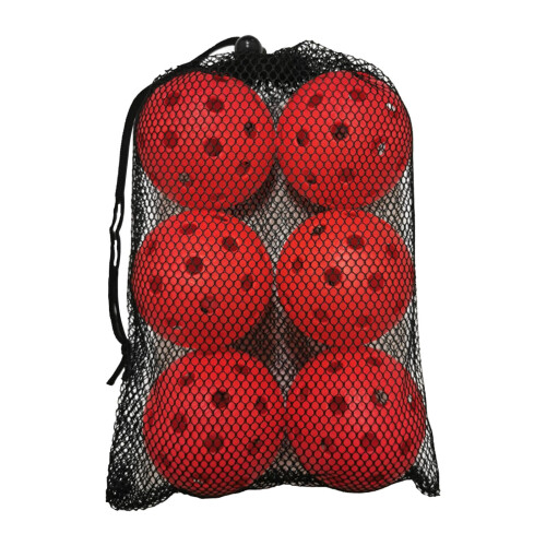 Pickleball Balls Durable Hollow 6 Pcs Red 2