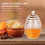 Clear Honey Jar with Dipper and Lid 265ML 3