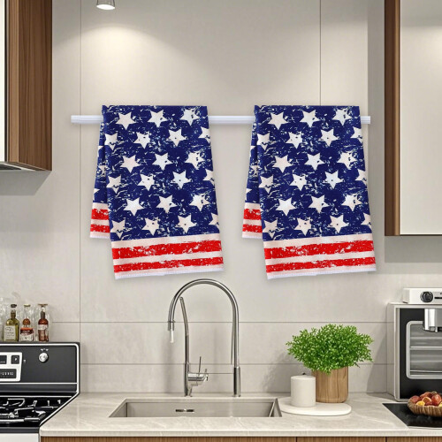 Polyester Dish Drying Towel Independence Day 1 piece 1