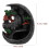 Backflow Incense Burner Resin Black 1Pack 4.6X3.9In 2