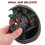 Backflow Incense Burner Resin Black 1Pack 4.6X3.9In 8