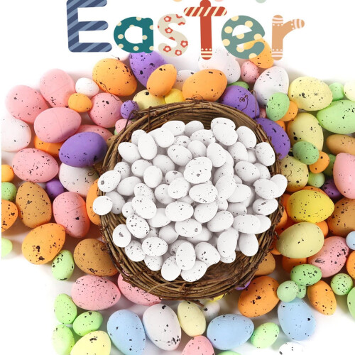 Mini Easter Eggs 9 Colors 100PCS Spring Party Decor 1