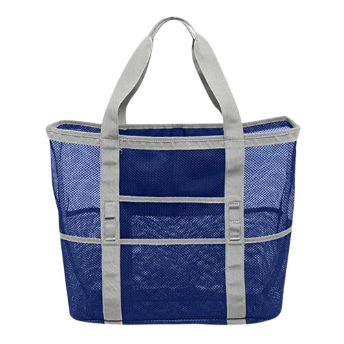 Swimming Beach Bag Mesh Storage Bag Large 9 Pockets 1