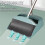 Broom and Dustpan Set Stainless Steel Handle 8