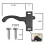 Replacement RVs Screen Door Latch with Screws Right Hand Handle for RVs Camper 5
