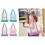 Μίνι τσάντα tote crossbody από καμβά Trader Joe's, μωβ 5