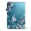Tablet-cover til Samsung Galaxy Tab S9/S9FE Blå Blomster PU 3
